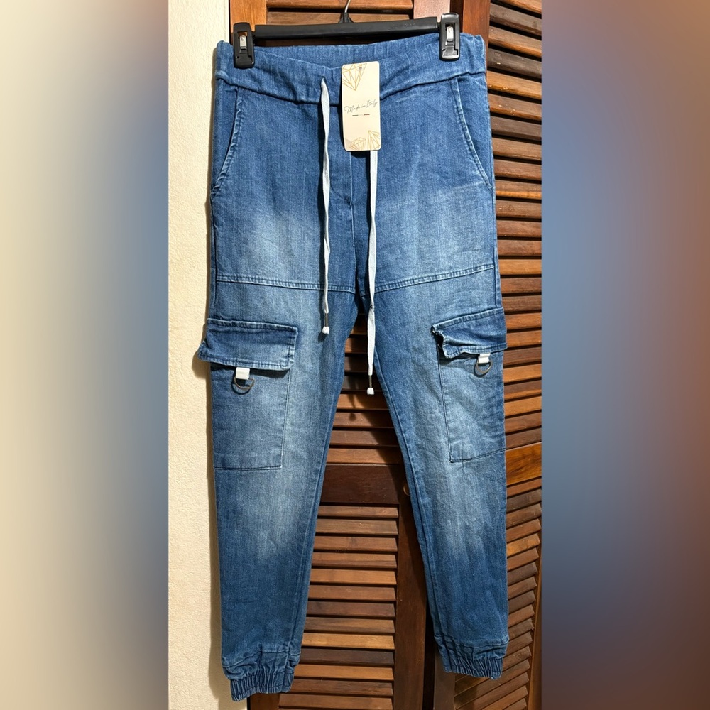 Blue Denim Jogger and Cargo Jeans